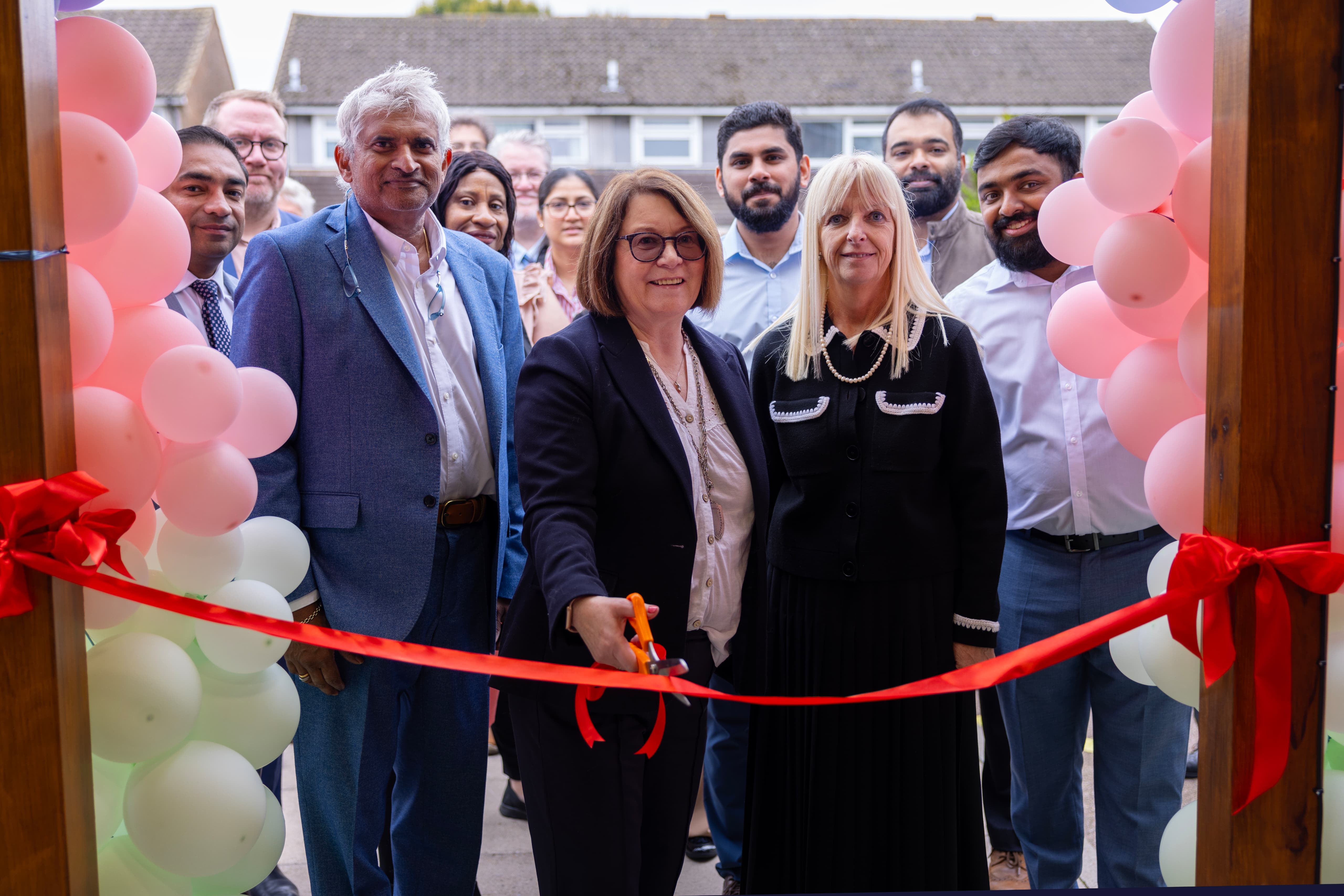 Deputy Mayor Sue Griffiths cutting the ribbon at the grand opening ceremony